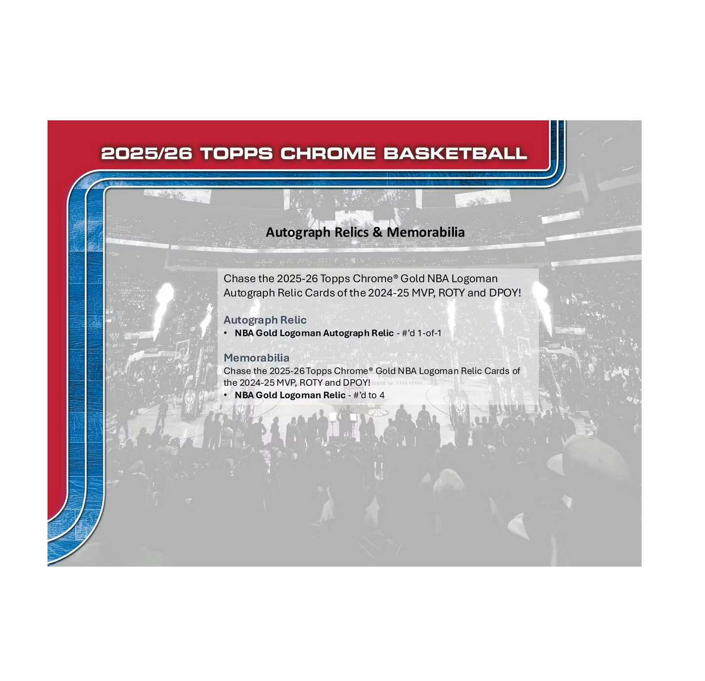 2025-26 Topps Chrome Basketball Mega Box