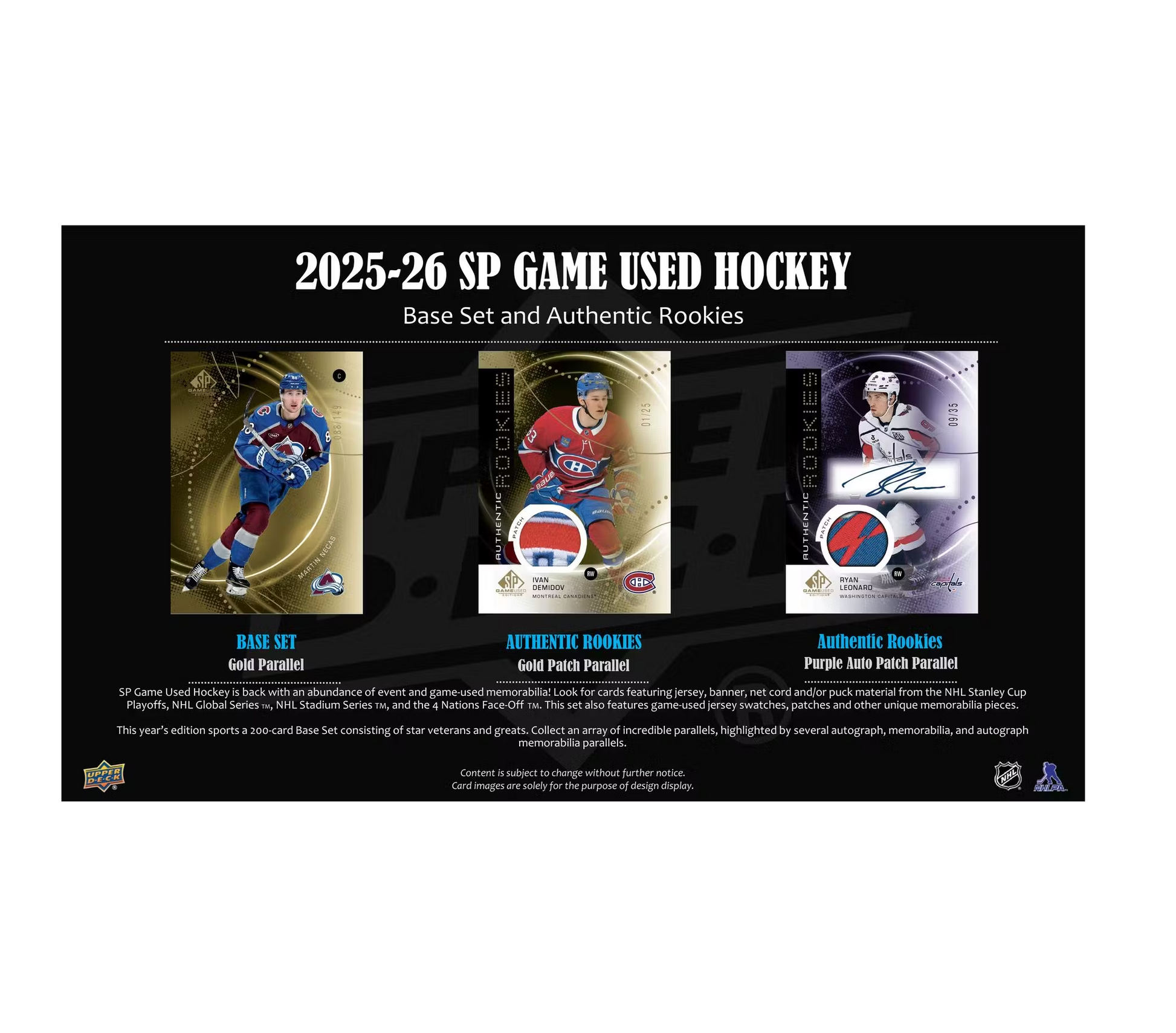 2025-26 Upper Deck SP Game Used Hockey Hobby 20-Box Case