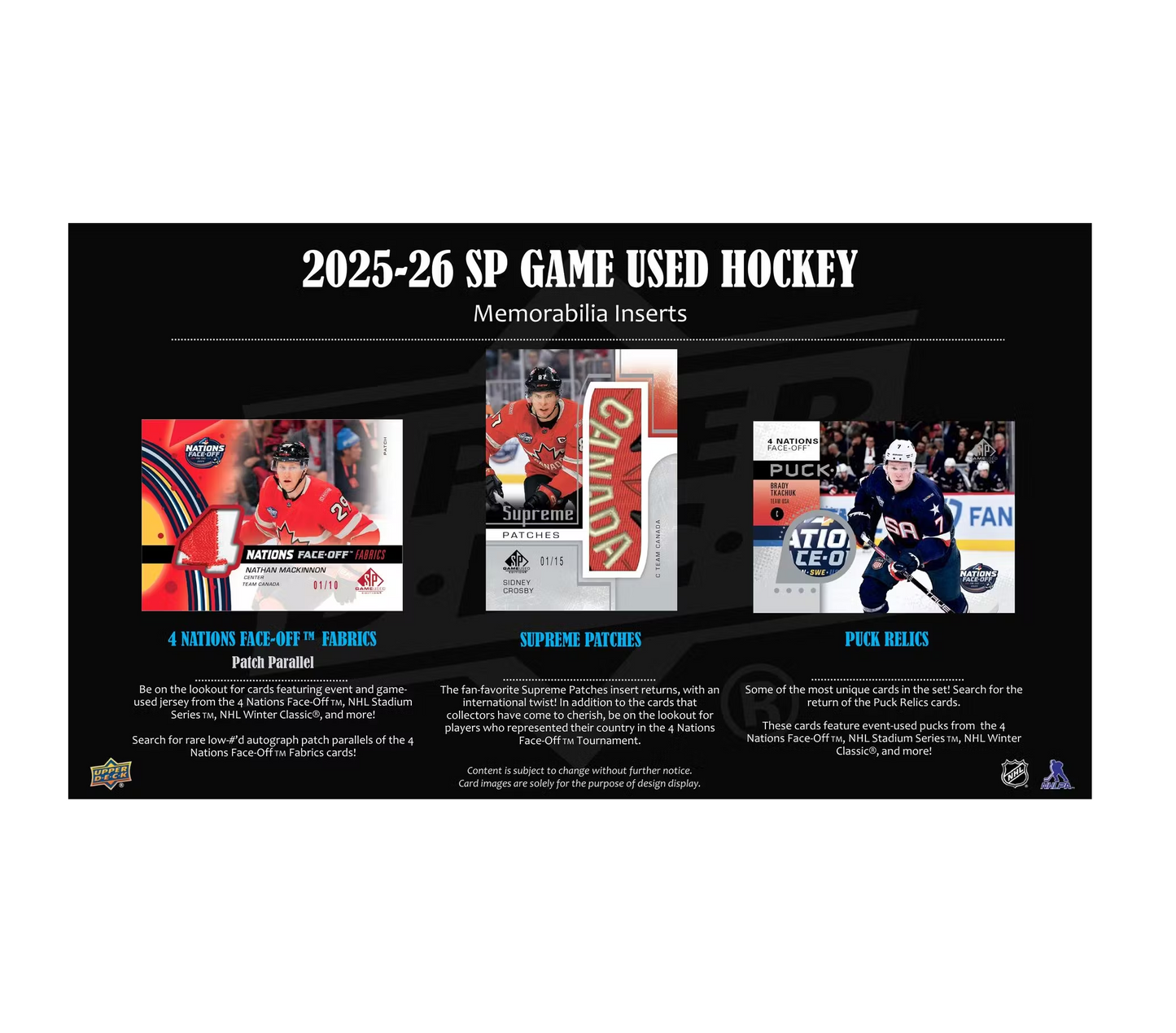 2025-26 Upper Deck SP Game Used Hockey Hobby 20-Box Case