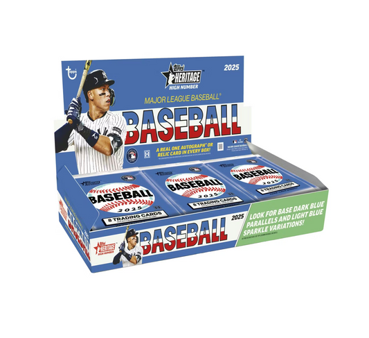 2025 Topps Heritage High Number Baseball Hobby 12-Box Case