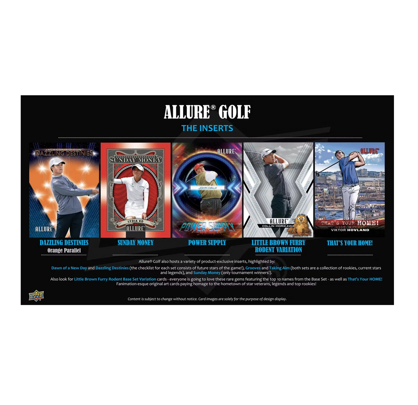 2026 Upper Deck Allure Golf Blaster 20-Box Case
