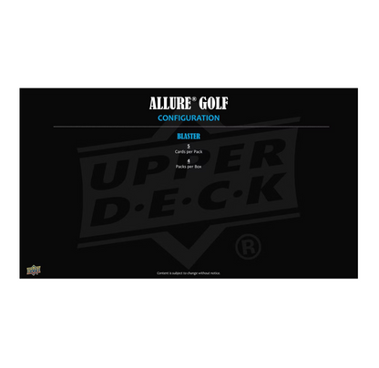 2026 Upper Deck Allure Golf Blaster 20-Box Case